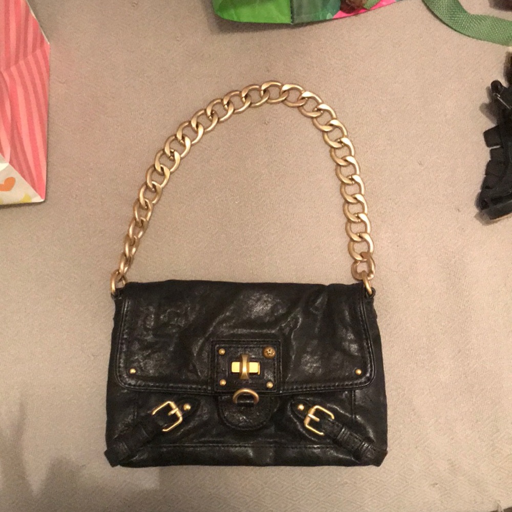 Juicy couture black leather purse